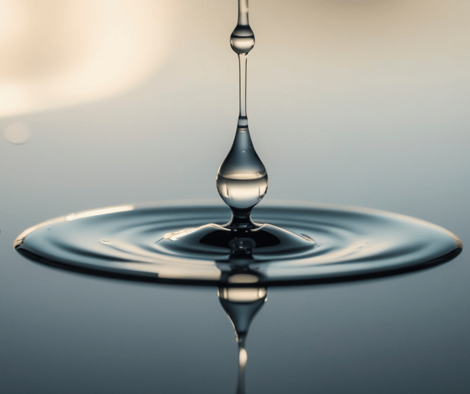 water droplet and ripple