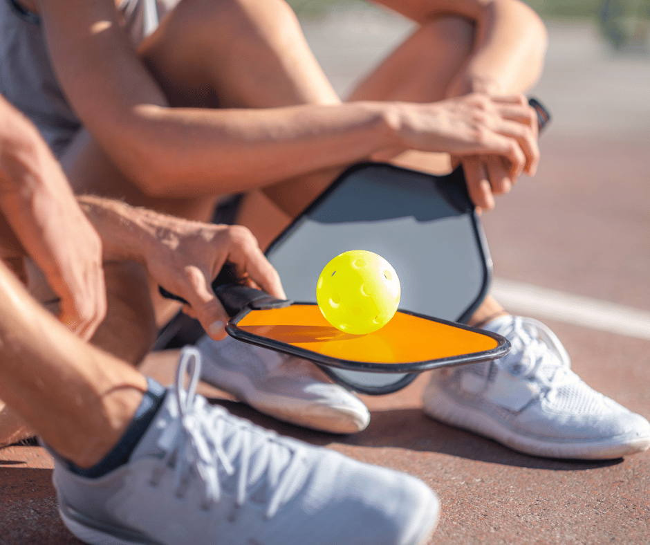 Pickle ball rackets and ball